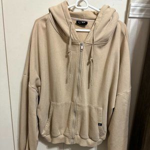 Zip Cloud Hoodie - Sand